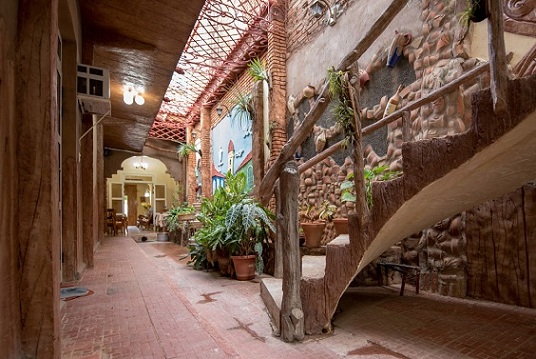 'Inner patio' Casas particulares are an alternative to hotels in Cuba.